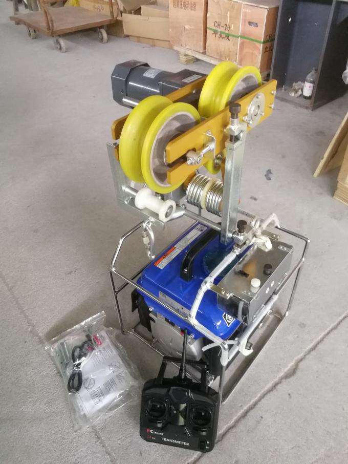 गैसोलीन इंजन ऑप्टिकल फाइबर केबल टूल्स सेल्फ मूविंग ट्रैक्शन मशीन